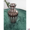 Vase böhmisches Glas dunkelrot