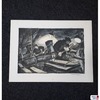 Lithographie „Im Stahlwerk“ / „Stahlschiff“