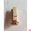 Goldring mit bunten und weißen Steinen 585 er Gold