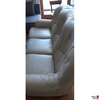 Weiße Ledersitzgarnitur gebraucht/Gebrauchsspuren vorhanden