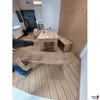 Holztisch samt 2 Bänken und 2 Kinderstühlen