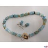 Halskette Aquamarin mit Gold (vergoldet)