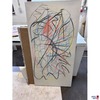 Bild ohne Titel 130x65 cm Buntstift auf Leinwand