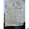 Bild ohne Titel 37x25 cm Bundstift auf Leinwand