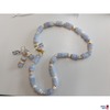 Halskette mit Chalzedon Stein u.a.