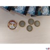 Schilling 50,-- 10x, davon 6 Stück Münzen in Kartonblister, Kupfernickellegierung 1 Stück Medaille unedel vergoldet und versilbert, Motiv Vatikan Metallwert: € 37,00