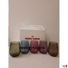 5 Gläser der Firma „NanuNana“ in verschiedenen Farben