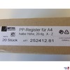 Karton mit Registern