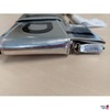 Vintage Fendi Lackleder Clutch silber - Metallgriff