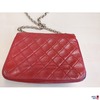 Vintage Chanel Chain Shoulder Bag rot/gold Leder