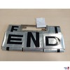 Vintage Fendi Lackleder Clutch silber - Metallgriff