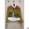 Lamfelljacke mit Ledermix gearbeitet