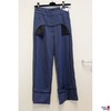 Stoffhose mit Lederimitat