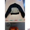 Stoffjacke mit Lederimitat
