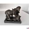 Bronze auf Marmor "Elefanten"