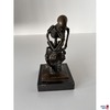 Bronze auf Marmor "Skelett"