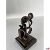 Bronze auf Marmor "Skelett"