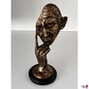 Bronze auf Marmor "Maske"
