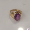 Ring mit Ametyst 5,6 g in 585er Gold