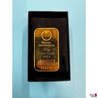 Goldbarren 100 g Fine Gold 999&comma;9 &lpar;MELTER ASSAYER&rpar;&nbsp;Nr&period; 328276