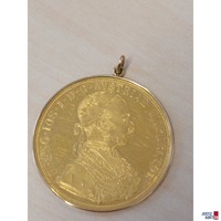 Vierfachdukaten Neuprägung in 14 Karat 585 ‰