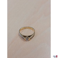 Damenring 585 ‰ Gelbgold punziert 2,7 g Größe 53