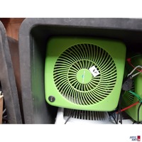 5 Ventilatoren klein grün Type unbekannt gebraucht/Gebrauchsspuren vorhanden