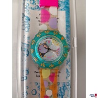 Swatch Scuba mit H&uuml;lle&comma; Modell S 214&comma;  Batteriebetrieben&comma; Plastikband