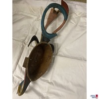 Holzmaske gro&szlig; von hinten