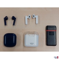 Bluetooth-Kopfhörer Marke unbekannt in Case u.a.