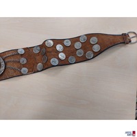 Argentinischer Gaucho-G&uuml;rtel Rindsleder mit Fell