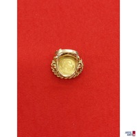 Dukatenring gelbgold 14 Karat punziert mit Amtspunze