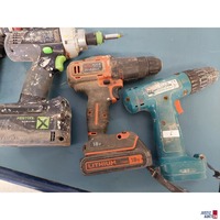Akku-Bohrschrauber der Marke Parkside u&period;a&period;