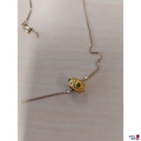 Veneziankette defekter Verschluss 585 ‰ Gelbgold punziert mit Anhängerring 45 cm lang 5,2 g