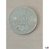 Silbermünze ATS 500 Jahr 1982 Heiliger Severin 