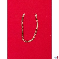Armband unedel Figaromuster vergoldet