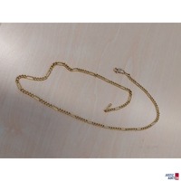 Figaropanzerkette hohl 585 ‰ Gelbgold punziert