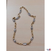 Herrenkette Bicolor Gelbgold&sol;Wei&szlig;gold 585&permil; punziert L&auml;nge 65 cm 27 g