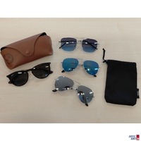 4 diverse Sonnenbrillen - 1 davon Ray Ban in Originaletui