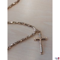 Herrenkette Mittelgold massiv 585 &permil; Amtspunze Serbien L&auml;nge 60 cm&comma; 48&comma;4 g