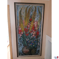 &Ouml;lgem&auml;lde &bdquo;Blumen in Vase&OpenCurlyDoubleQuote;