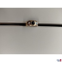 Goldring 585&comma;&nbsp;8&comma;1 Gramm mit Saphir und 2 Brillanten ca&period; 0&comma;35 ct