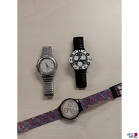 Konvolut bestehend aus drei Herrenarmbanduhren Marke Swatch
