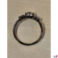 Modeschmuck Moon Magic Jewelry &ndash; Ring in Originalverpackung&comma; 5 Steine Gr&period; 52&comma; getragen