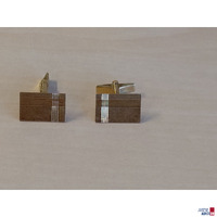 2 Manschettenkn&ouml;pfe 585 Gelbgold amtspunziert 9&comma;6g