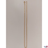 Karreekette 18kt Gold ca. 52 cm lang 3,80g