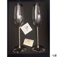 Swarovski Sektgläser Crystalline Sektkelche / goldfarben ( 2er- Set) 