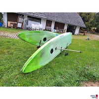 2 Surfboards mit Handpaddelantrieb