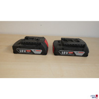 zwei Werkzeug-Akkus Bosch 18 V 2&comma;0 Ah Li-Ion