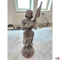 Skulptur Charles Perron &lpar;1880-1969&rpar; Johanna von Orleans